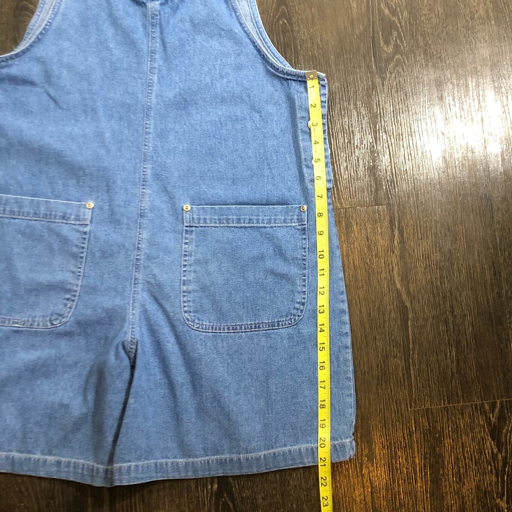 Vintage Blue Denim Romper with Yellow Tee - Picture 9 of 10